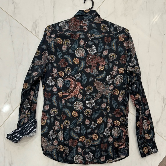 Ted Baker Men’s Shirt, Black Animal print, Size 3 - Picture 11 of 14